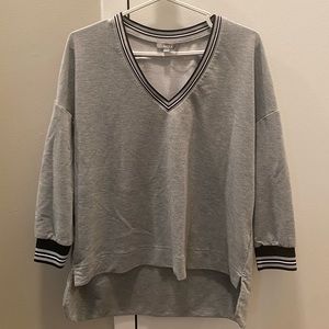 Mexx Grey Varsity High-Low Sweater
